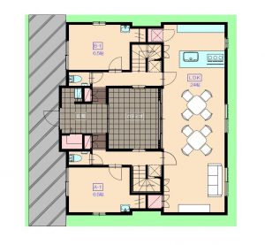 HOUSE-ZOO蒲生　1F間取り図